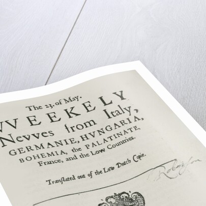 Weekly News, 1622 by English School