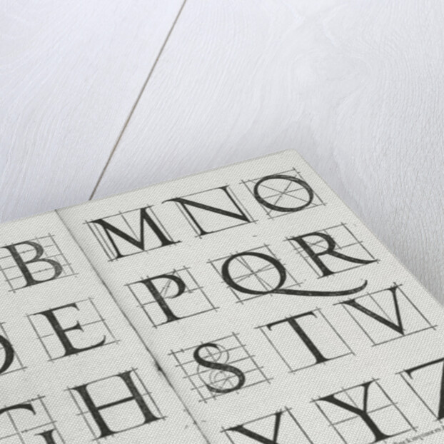 Serlio's alphabet, 1539 by Sebastiano Serlio