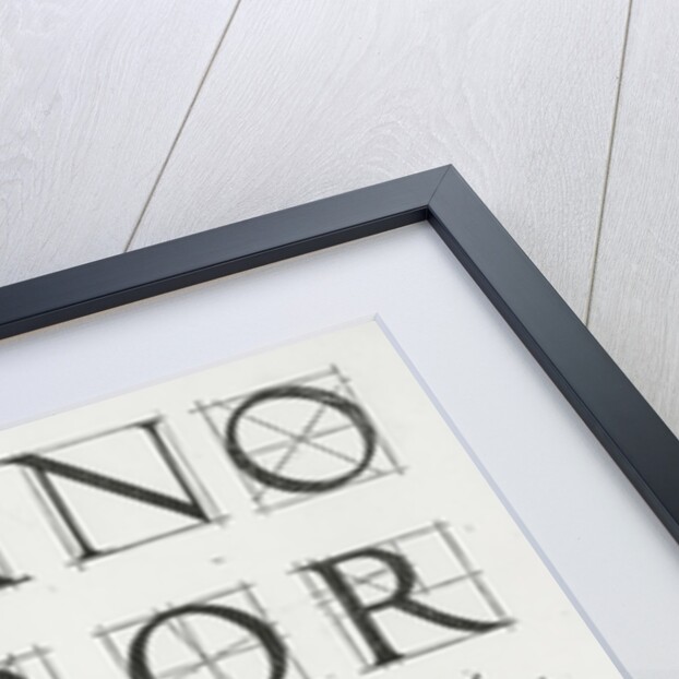 Serlio's alphabet, 1539 by Sebastiano Serlio