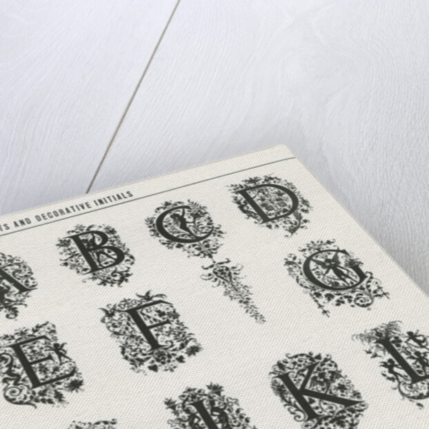 Decorative initials, 1889 by Anonymous