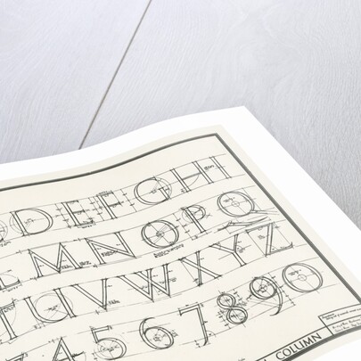 Roman lettering from the Trajan Column by Anonymous