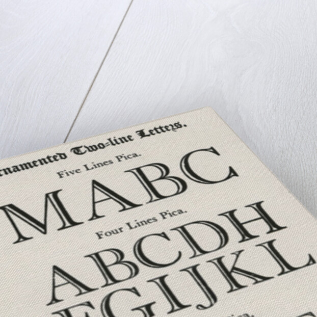 Ornamented Two-line Letters from Joseph Fry & Sons, 1785 by English School