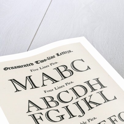 Ornamented Two-line Letters from Joseph Fry & Sons, 1785 by English School