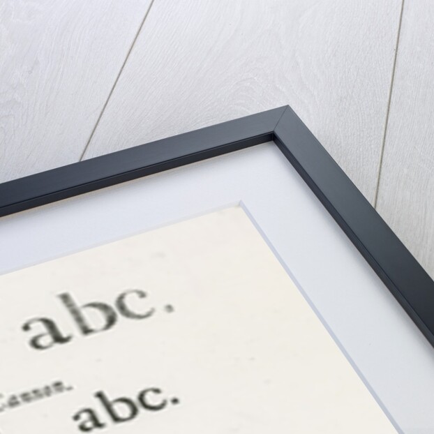 Specimen typefaces by English School