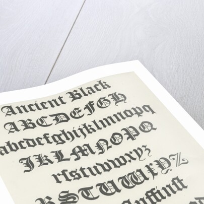 Ancient Black typeface by Anonymous