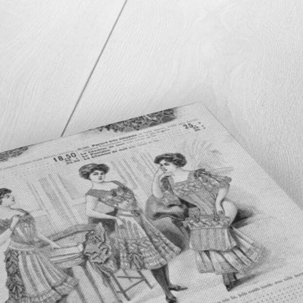 French underwear catalogue c.1900 by School French