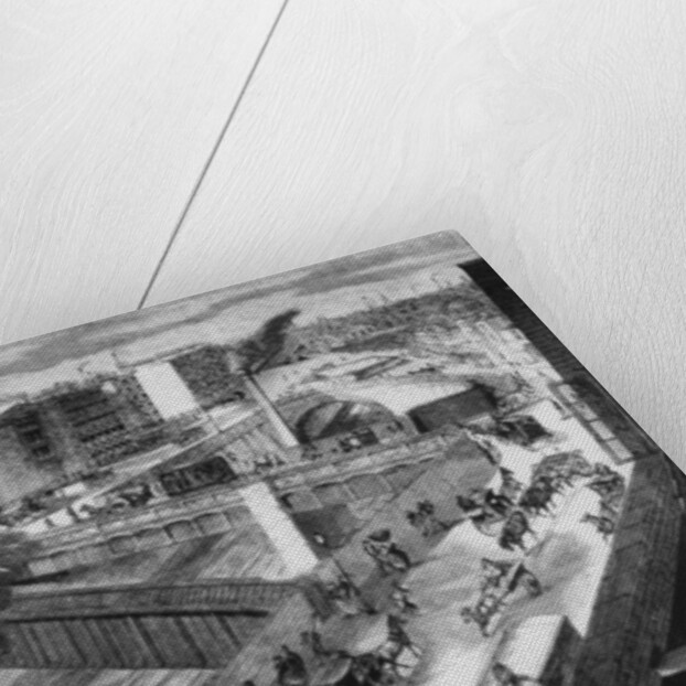 Farringdon Road and the Metropolitan Railway looking north, 1868 by English School