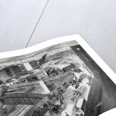 Farringdon Road and the Metropolitan Railway looking north, 1868 by English School