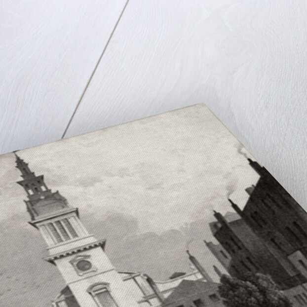 Christ Church and part of Christ's Hospital, 1831 by Thomas Hosmer Shepherd