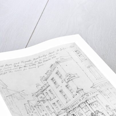 The Old Hare and Hounds, Buckridge Street, St Giles in1818 by English School