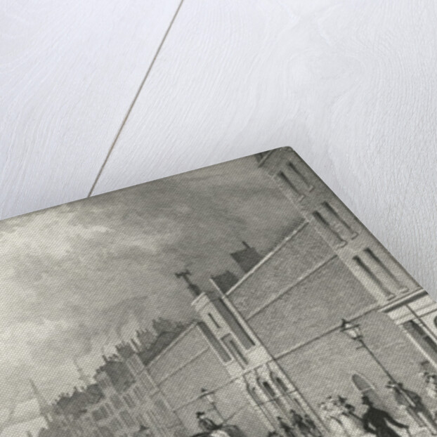 Farringdon Street and the Fleet Prison, 1830 by Thomas Hosmer (after) Shepherd