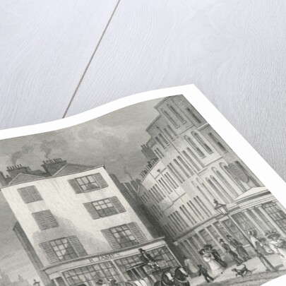 Middle Row Holborn, 1830 by Thomas Hosmer (after) Shepherd