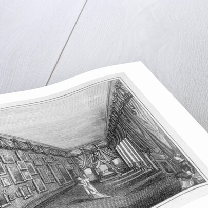 Mary Linwood's needlework exhibition of embroidered paintings at Savile House, 1810 by English School