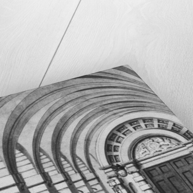 The Piazza Entrance to Covent Garden Theatre in the year 1808 by Thomas Hosmer Shepherd