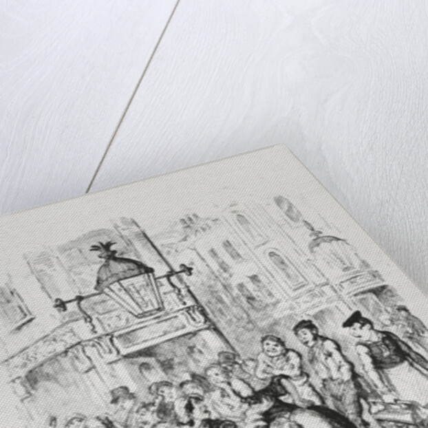 Seven Dials, c.1836 by George Cruikshank