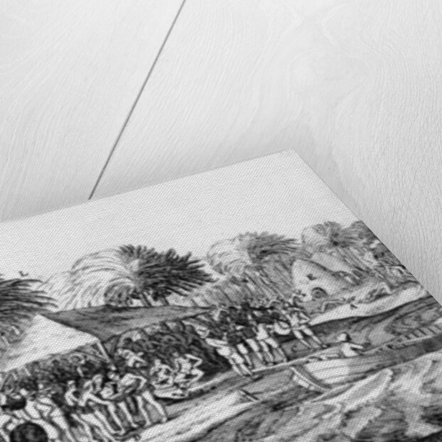 Dutch traders entertain local Polynesians, 1624 by Dutch School