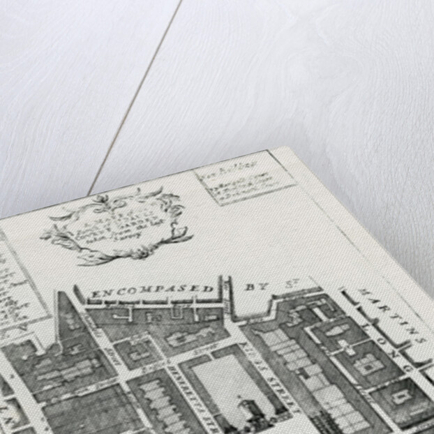 A Mapp of the Parish of St Pauls Covent Garden taken from the last Survey, 1720 by English School