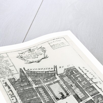 A Mapp of the Parish of St Pauls Covent Garden taken from the last Survey, 1720 by English School