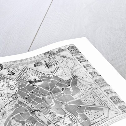 A New and Exact Plan of the City of York, 1748 by English School