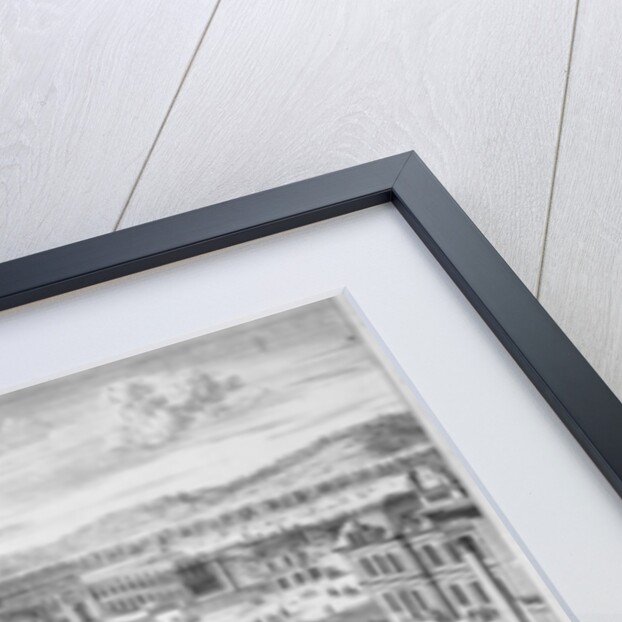 The stables and gates of Versailles seen from the Palace, 1683 by French School