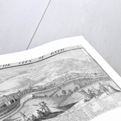 The South East Prospect of the City of Bath, 1734 by Nathaniel and Samuel (1696-1779) Buck