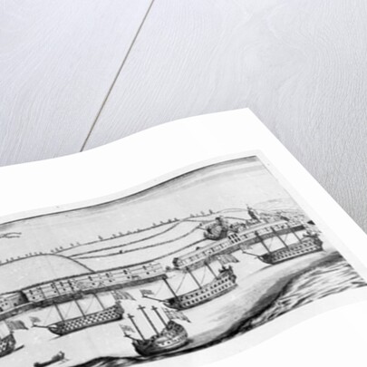 A Prospect of Chatham Dock from Finsbery Windmill by English School