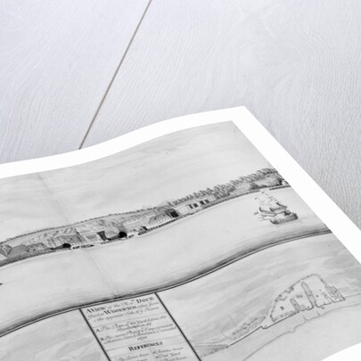 A View of His Majesty's Dockyard at Woolwich taken from the opposite Side of the Thames, 1698 by English School