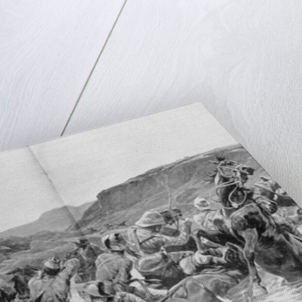 Yeomanry surprised in a drift while pursuing a Boer Commando in Cape Colony by Richard Caton II Woodville