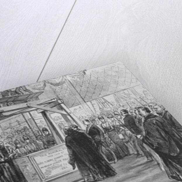 The Prince of Wales laying the foundation-stone of Tower Bridge on Monday, 1886 by English School