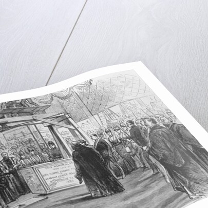 The Prince of Wales laying the foundation-stone of Tower Bridge on Monday, 1886 by English School