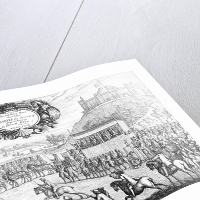 The Last Horse Race run before Charles the Second of Blessed Memory by Dorsett Ferry, near Windsor Castle, August 24th 1684, 1687 by Francis Barlow