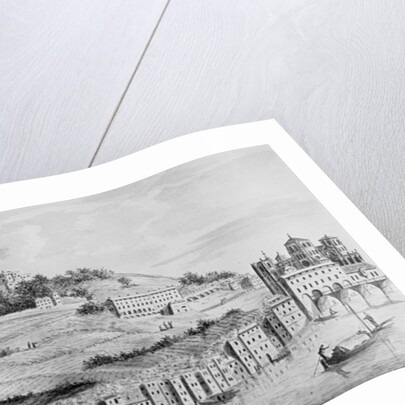 A view of the port of the city of Lyons from the Rhone, 1870 by English School