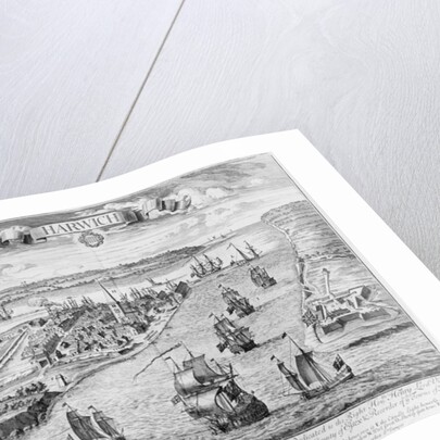 A Prospect of the Towne and Harbour of Harwich by English School