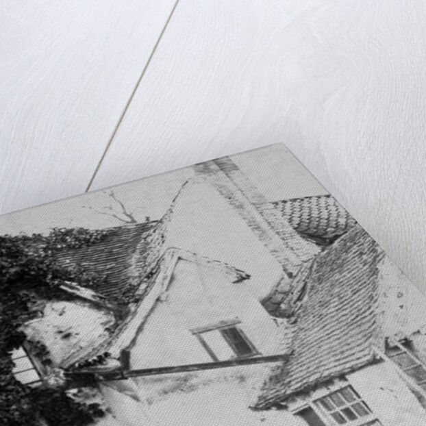 Two men outside Enfield cottage, c.1890 by English Photographer