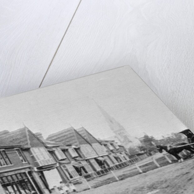 Corner of Chase Side and Chase Green Avenue, c.1890 b/w photo) by English Photographer
