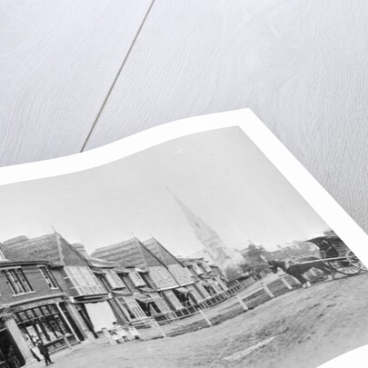 Corner of Chase Side and Chase Green Avenue, c.1890 b/w photo) by English Photographer