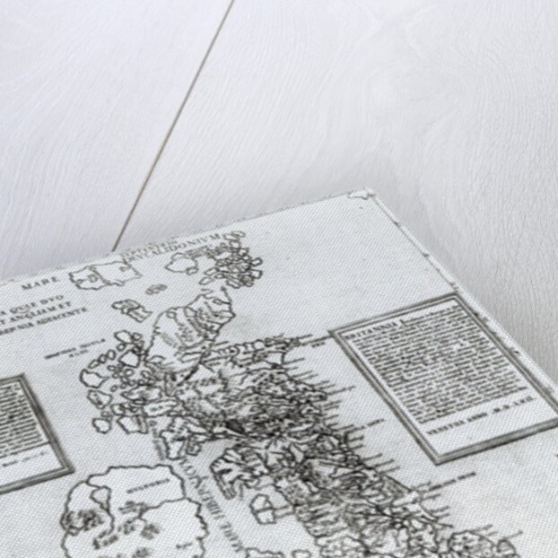 Britania Insula quae dup Regna continet Angliam et Scotiam cum Hibernia adiacente, engraved by Paulo Forlani, 1562 by Fernando Bertelli