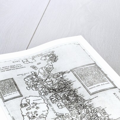 Britania Insula quae dup Regna continet Angliam et Scotiam cum Hibernia adiacente, engraved by Paulo Forlani, 1562 by Fernando Bertelli
