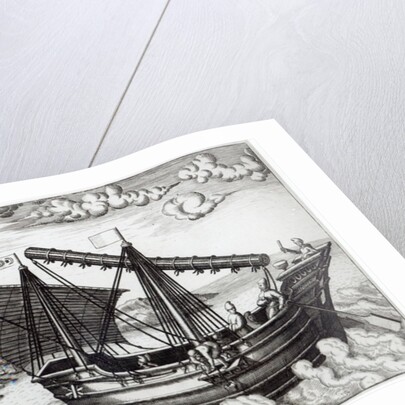 A Chinese Junk by Johannes Baptista van the Younger Doetechum