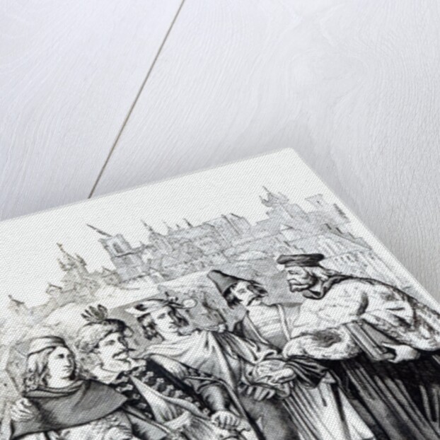 Rector of the Prague University and Scholars of the different Nations who studied in the same University by School Czech