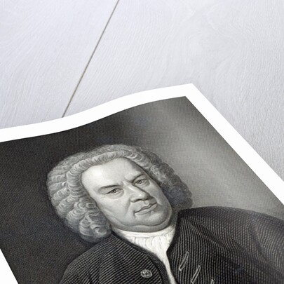 Portrait of Johann Sebastian Bach, German composer by Elias Gottleib (after) Haussmann