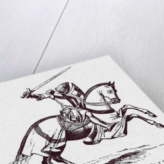 Illustration of a Knight Templar by French School