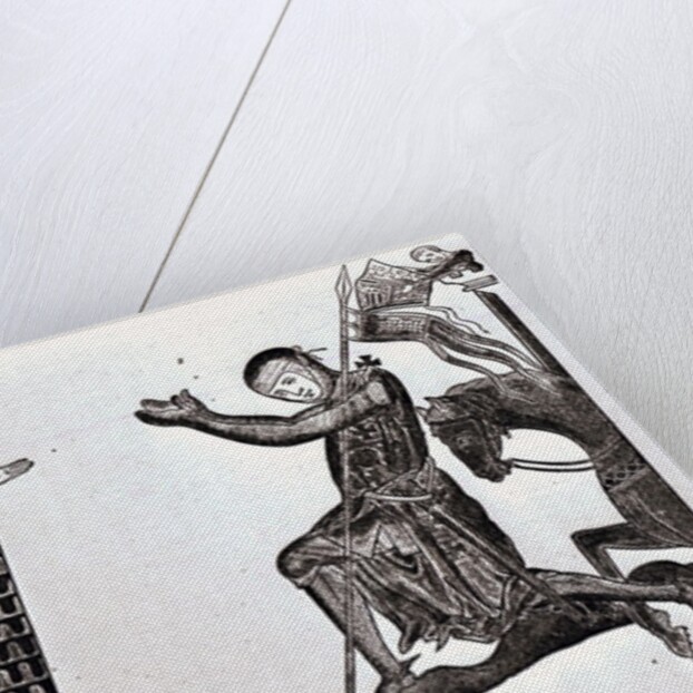 A King and a Knight by English School