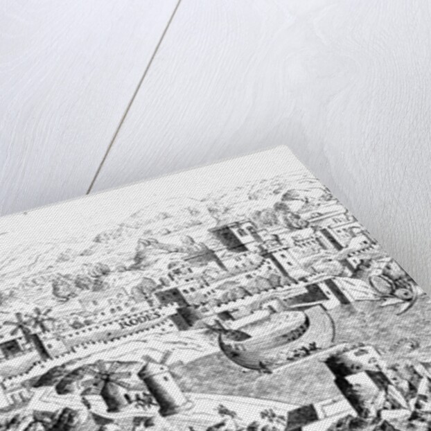 Map of the Island of Rhodes, reproduced in 'Le Chevalerie et les Croisades' by Paul Lacroix, 1886 by Erhard Reuwich