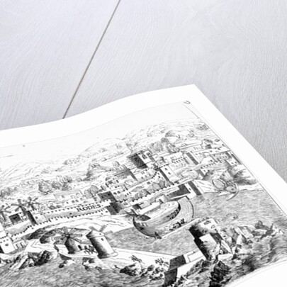 Map of the Island of Rhodes, reproduced in 'Le Chevalerie et les Croisades' by Paul Lacroix, 1886 by Erhard Reuwich