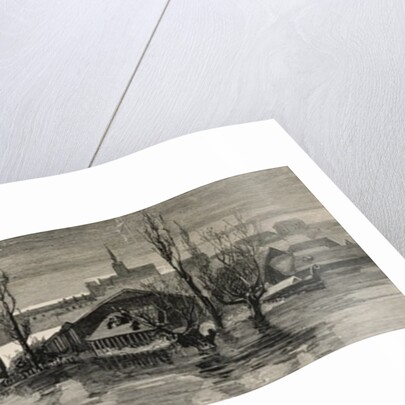 The disastrous floods in Austria-Hungary: View of Raab lately inundated by the Danube by English School