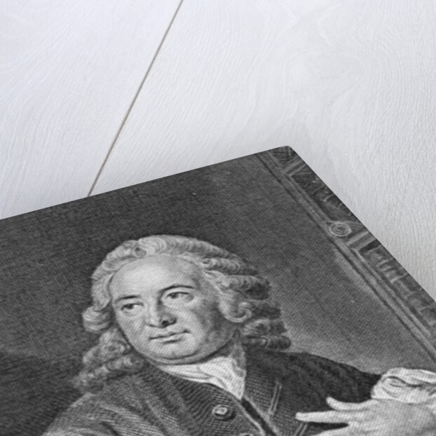 Archibald Bower, engraved by J. Hollonray by School English