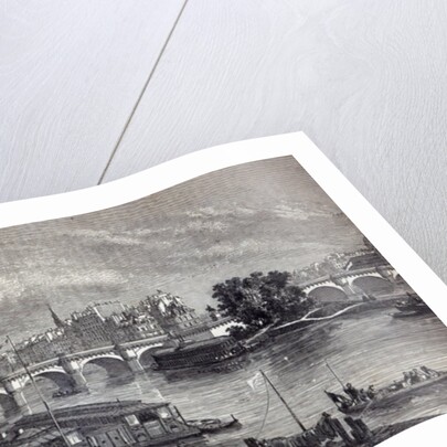 Modern Paris: The Pont Neuf, 1845 by English School
