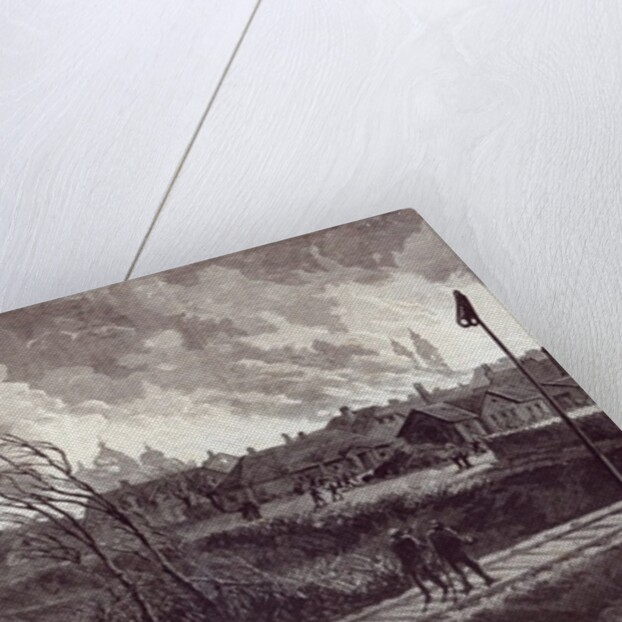 The burning of Stry, near Lemberg by Johann Nepomuk Schonberg