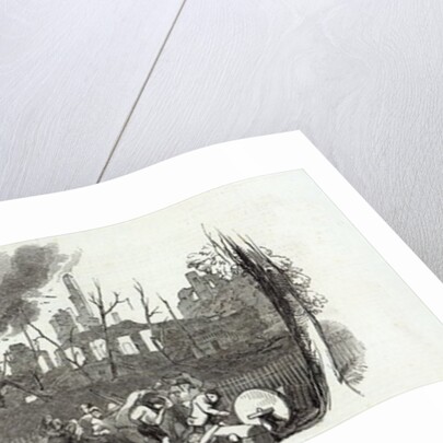 The Bowling-green and Marketfield-street, New York by English School